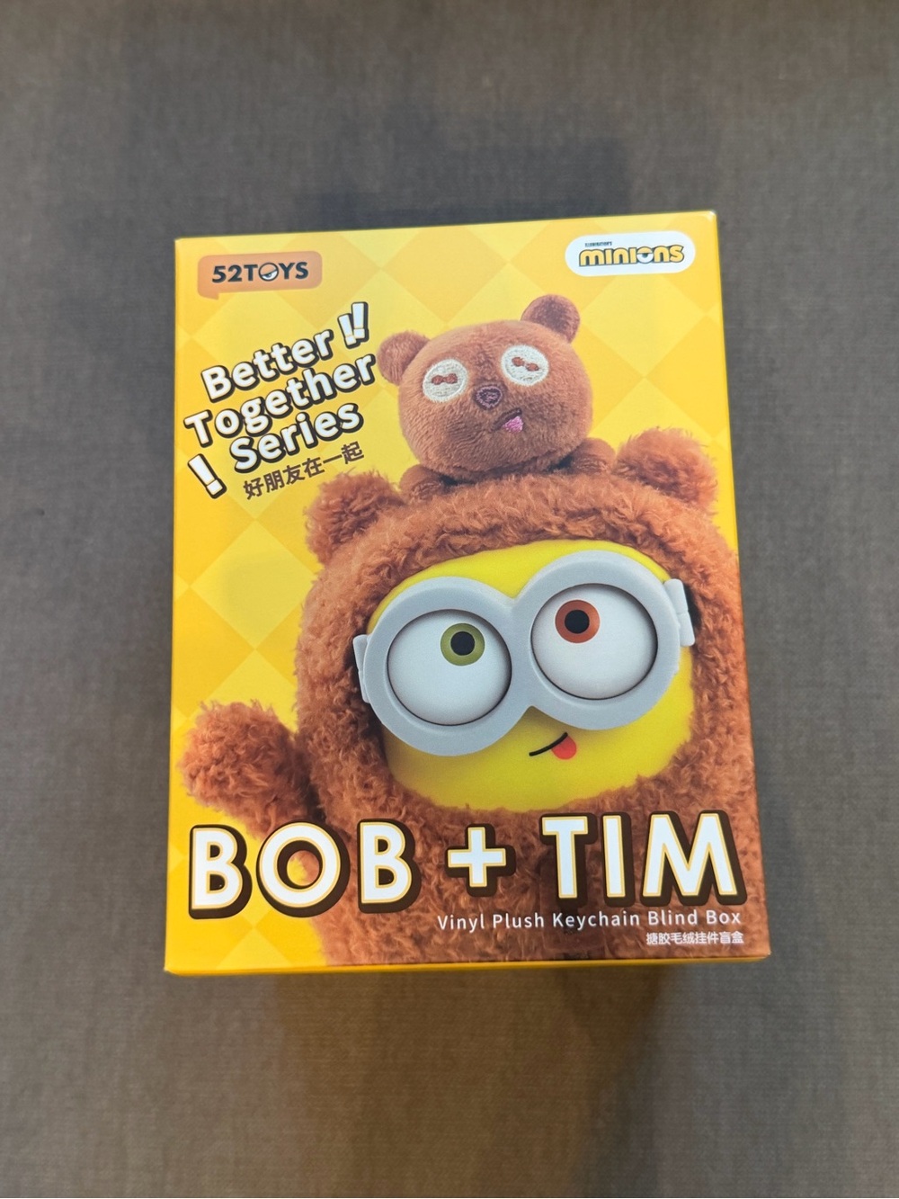Minions BOB & TIM Best Buddies Forever Vinyl Plush Keychain Blind Box